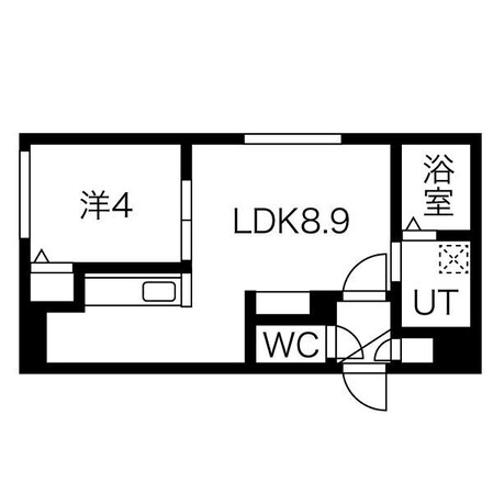 フォレスタ琴似の物件間取画像